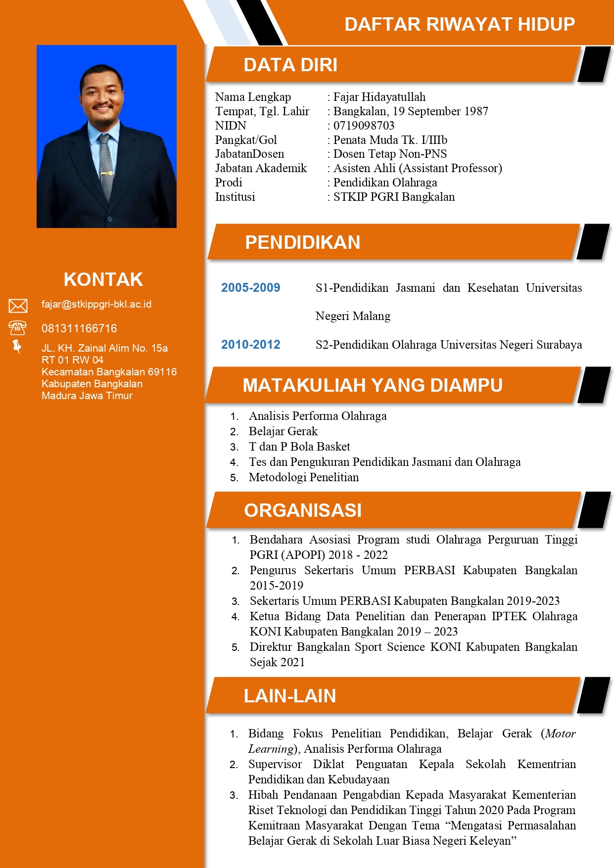 CV Fajar Hidayatullah