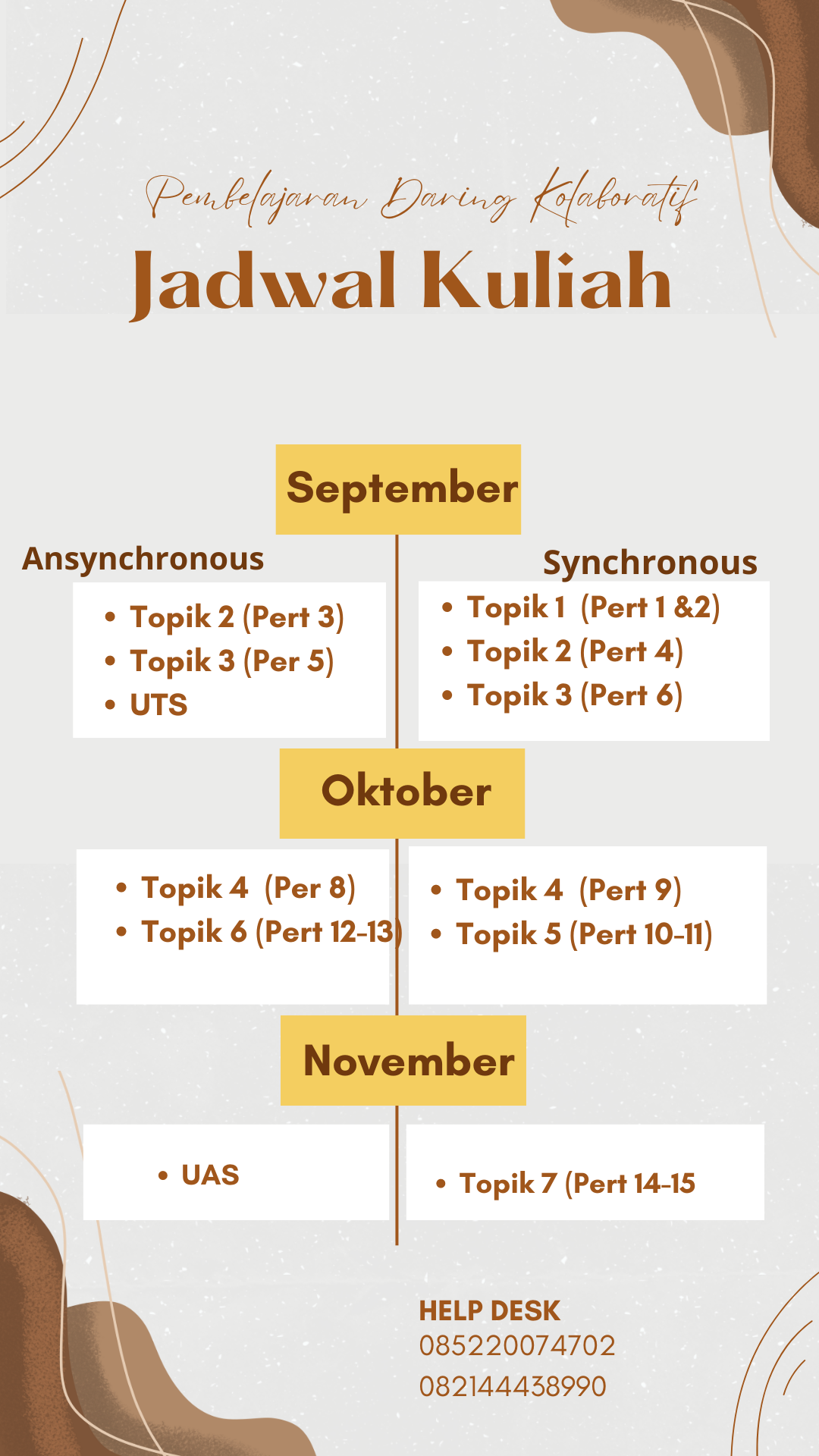 jadwal kuliah