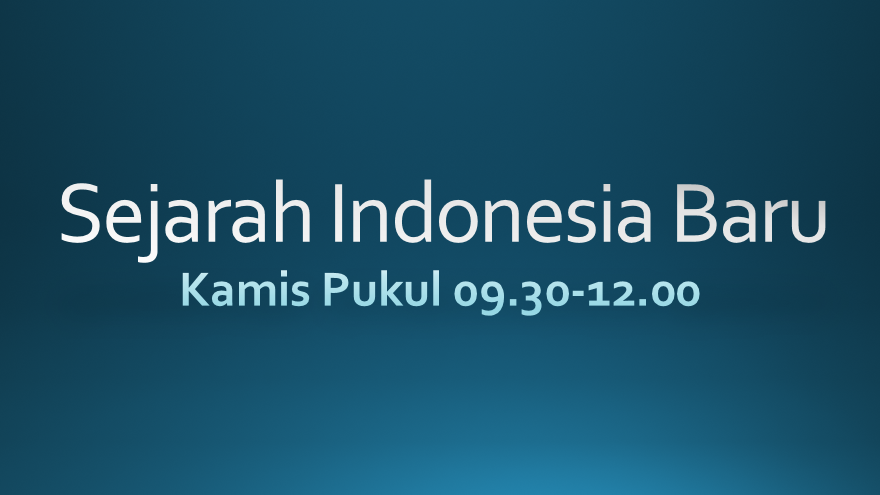 Sejarah Indonesia Baru